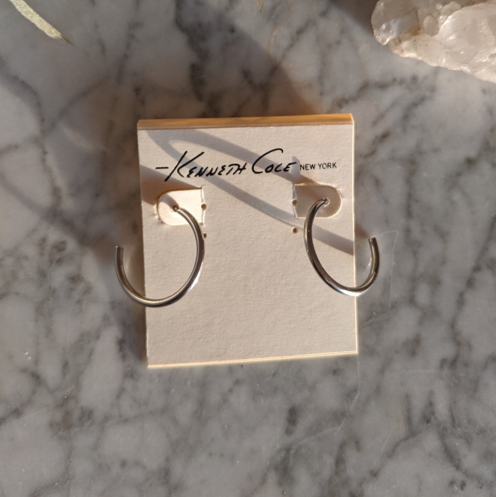 Kenneth Cole New York silver color earrings
